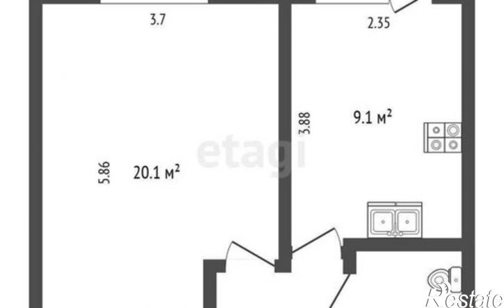1-комн квартира б-р им Павла Корчагина, 1,  д. 1