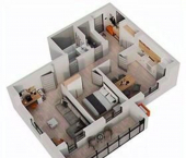 2-комн, 63 кв м, этаж 9/18 ул Авангардная, 53