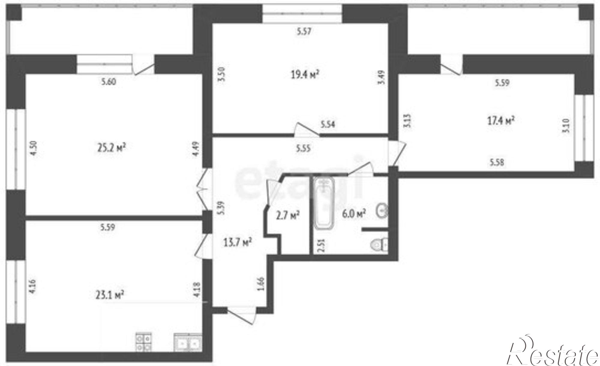 Купить квартиру за 19 500 000 рублей на ул Портовая, 61