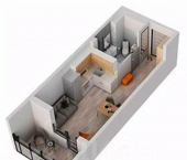 1-комн, 26 кв м, этаж 12/18 ул Авангардная, 53