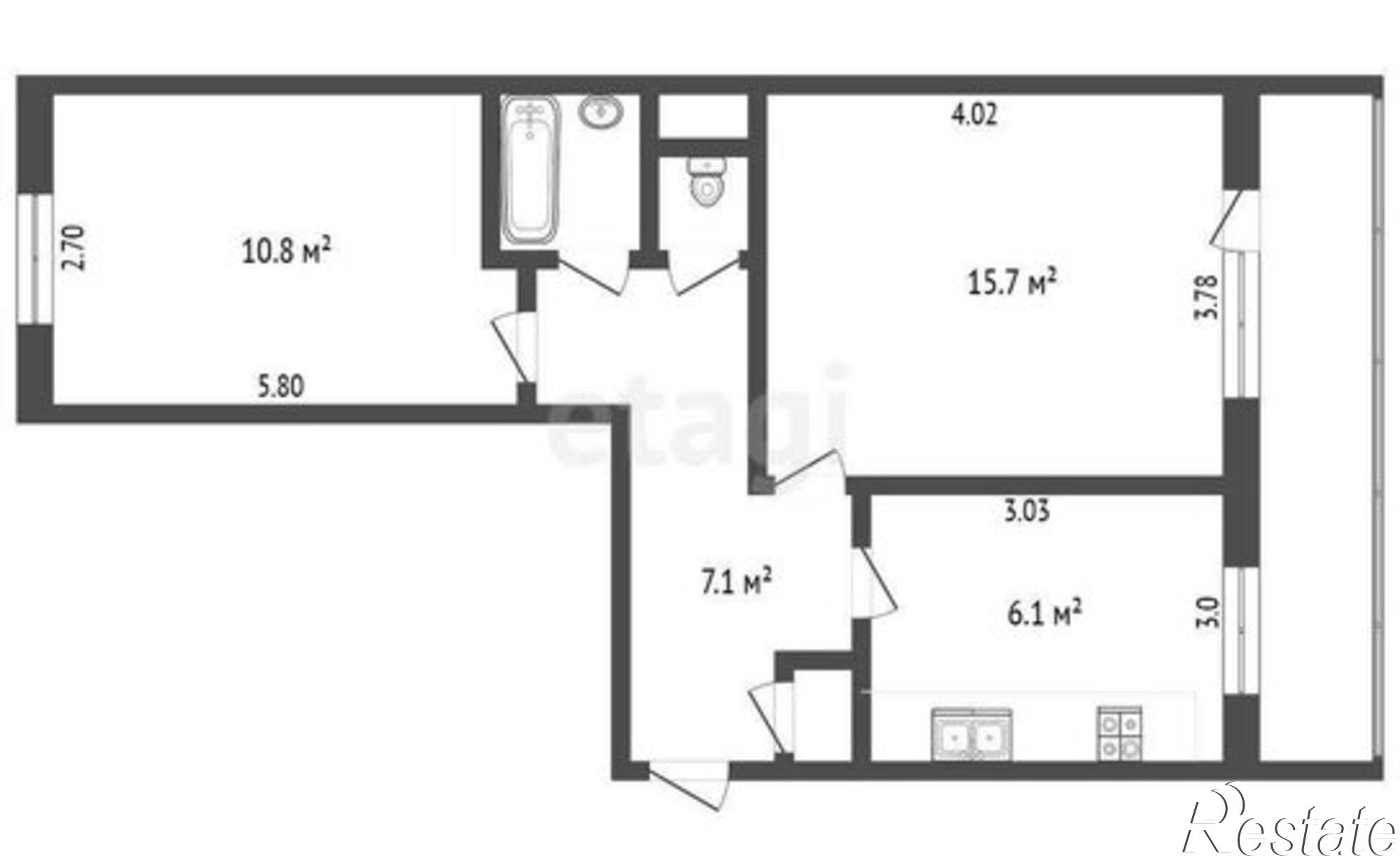 Купить квартиру за 4 500 000 рублей на ул им Хади Такташа, 17