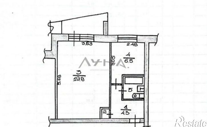 1-комн квартира пр-кт Мира, 26,  д. 26