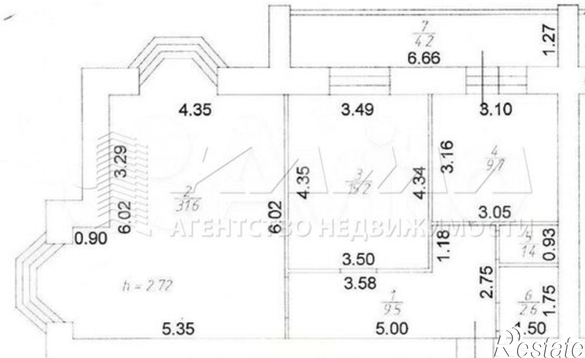 Купить квартиру за 9 650 000 рублей на Набережночелнинский пр-кт, 76