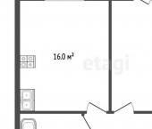 1-комн, 46кв м, этаж 14/16 бульвар Кол Гали, 14А