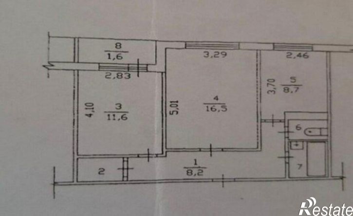 2-комн квартира б-р Бумажников, 5,  д. 5