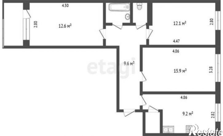 3-комн квартира ул Раскольникова, 49В,  д. 49В