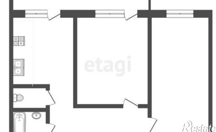 2-комн квартира Молодежный б-р, 3,  д. 3