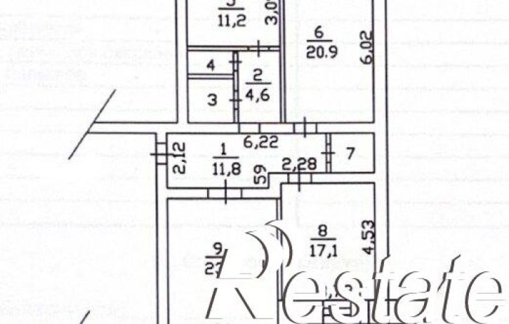 3-комн квартира Комсомольская наб, 42,  д. 42